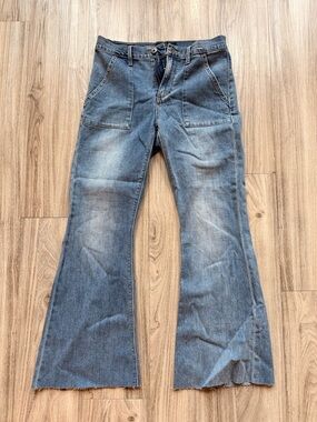 Lucky Brand Blue Wide-Leg Flare Jeans